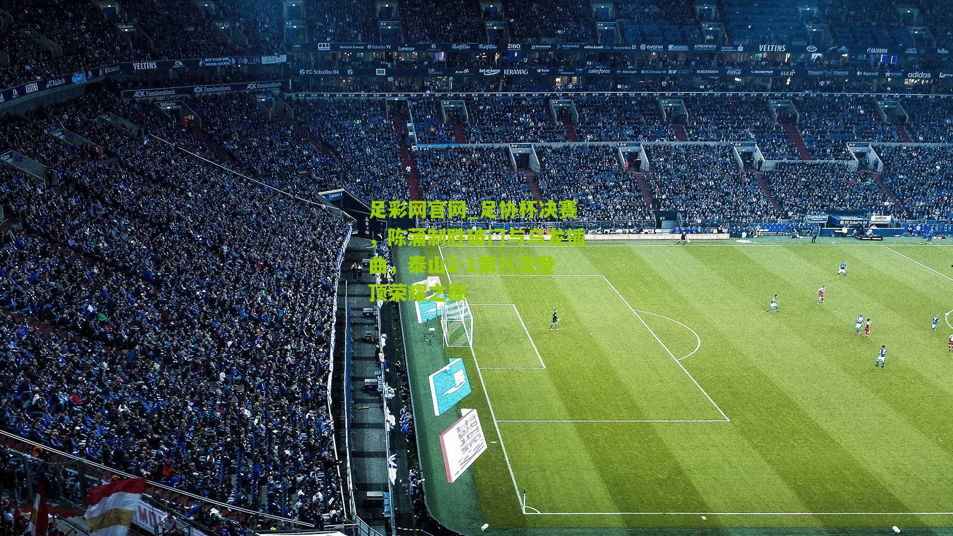 足协杯决赛，陈蒲制胜破门与乌龙插曲，泰山2-1第八次登顶荣耀之巅